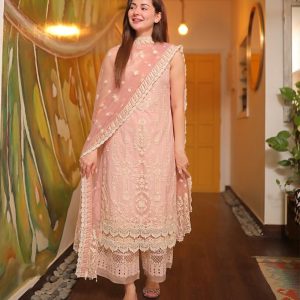 FAIZA SAQLAINLAWN 3PEC EMBROIDERED M301