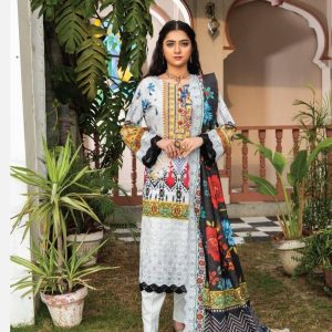 RangRani By Zeeshan Arts Strip Embroidered Lawn M412