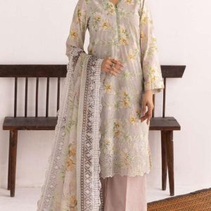 3 Piece – Unstitched Fully Embroidered Lawn M428