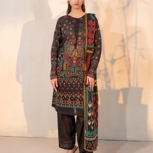 3-Piece Unstitched Digital Printed Lawn Suit M410