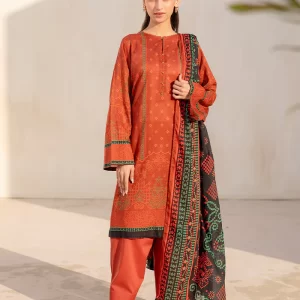 3-Piece Unstitched Digital Printed Lawn Suit M403