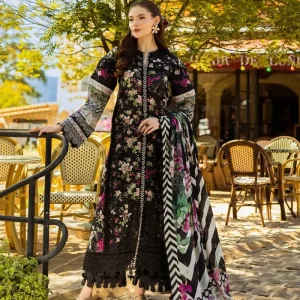 3 Piece – Unstitched Fully Embroidered Lawn M442