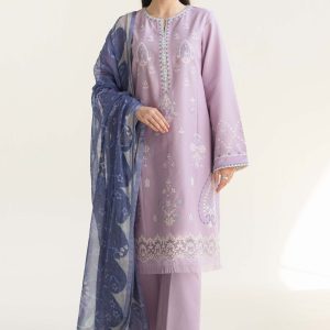 3 Piece – Unstitched Embroidered Lawn S464