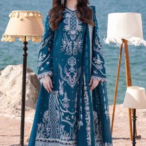 3 Piece – Unstitched Fully Embroidered Lawn M438