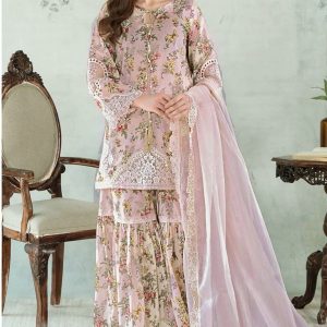 3 Piece – Unstitched Embroidered Lawn S462