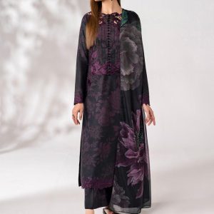 3 Piece – Unstitched Embroidered Lawn M461